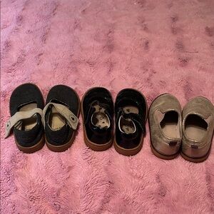 Livie & Luca Kids Shoes - Black Gray Pink Size 9